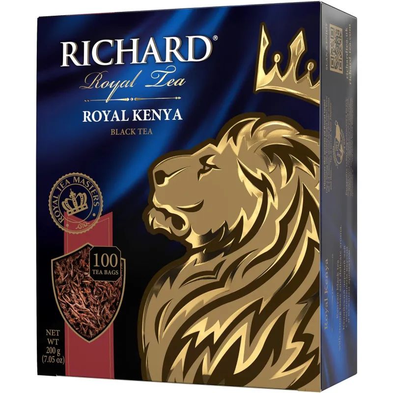 Чай Richard Royal Kenya черный, 100 пакетиков