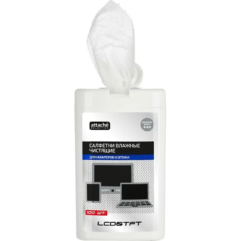 Салфетки д/экранов Luscan, малая туба, 100 шт, 90х115