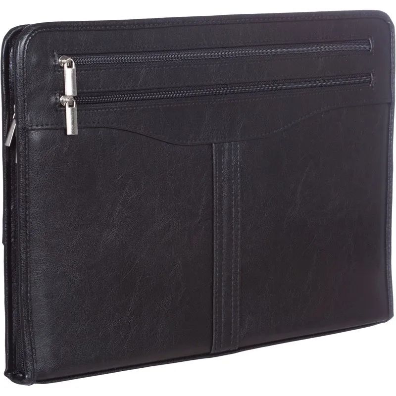 Папка деловая для документов кож/зам 410х285х30  &#039;Гамма&#039; 118/м, черная