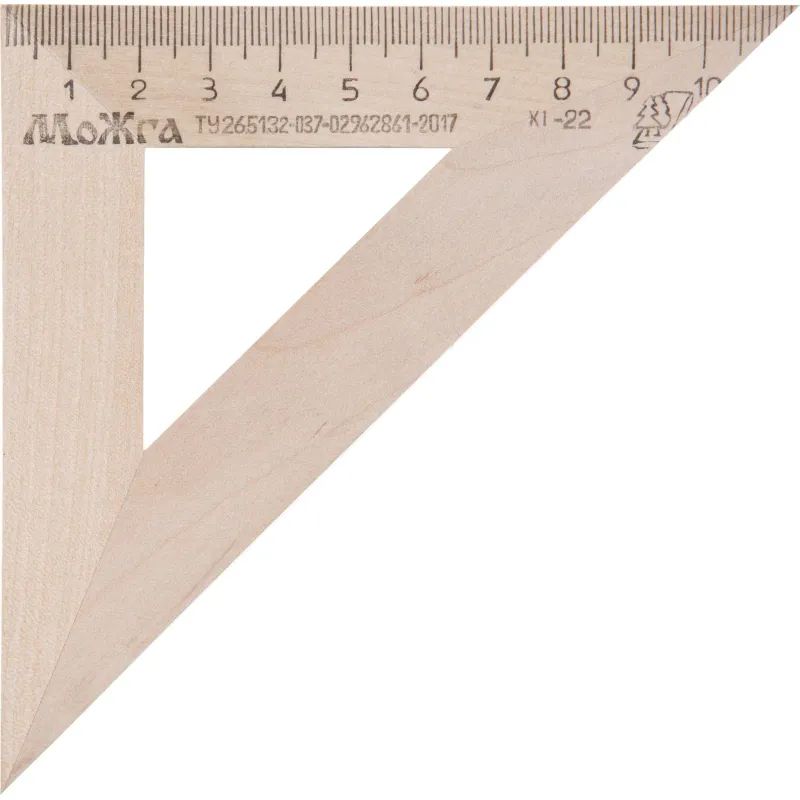 Треугольник деревянный 11см, угол 45 град усов, Можга С-138