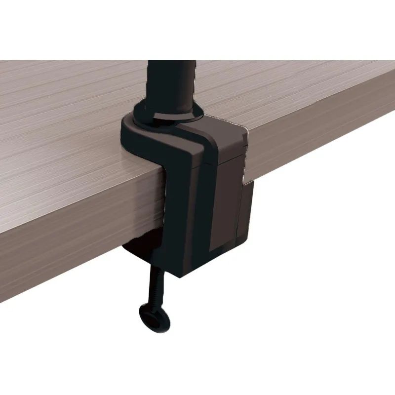 Светильник National NL-72LED, LED 10Вт на струбцине черный/серебро