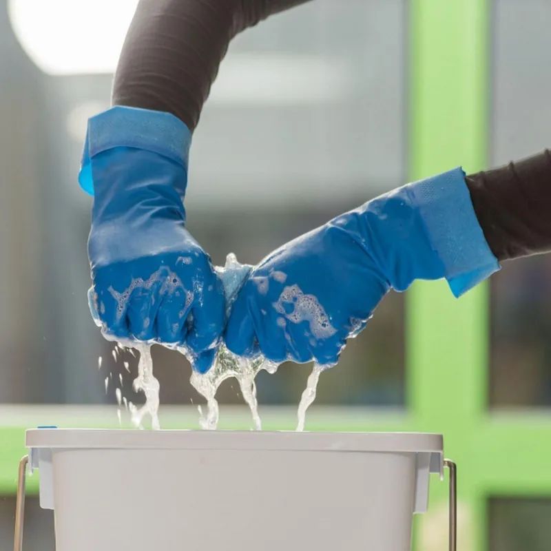 Перчатки резиновые Vileda Profes латекс синий рM 100753/174353,ПС