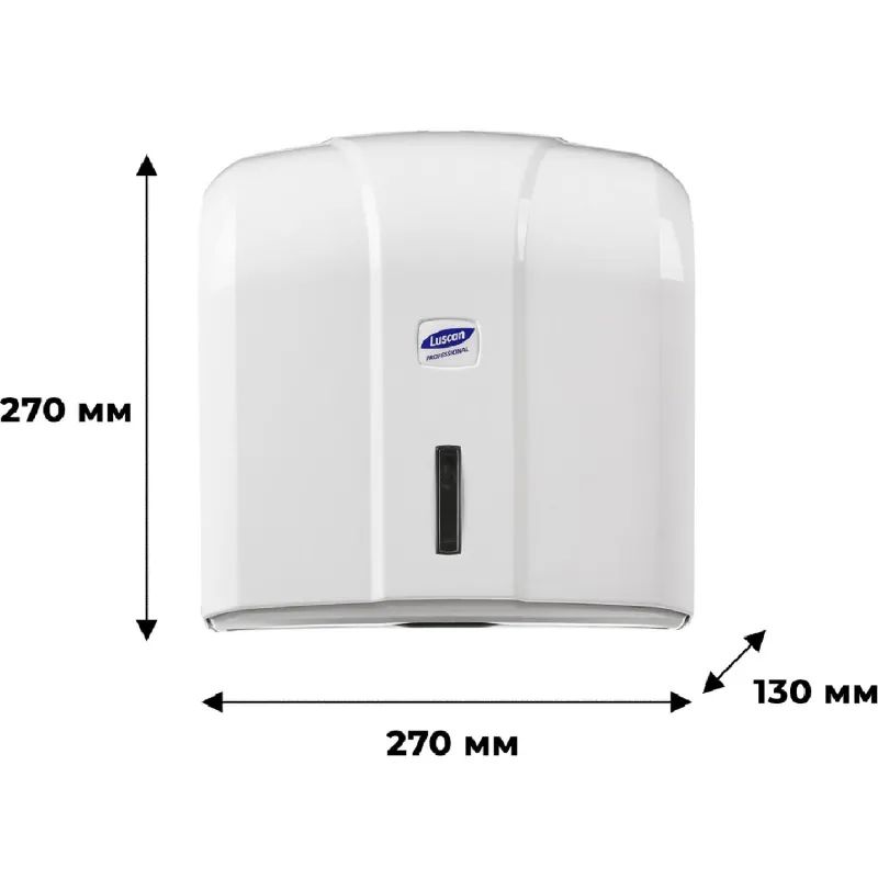 Диспенсер для полотенец лист Luscan Professional Vсложбелый