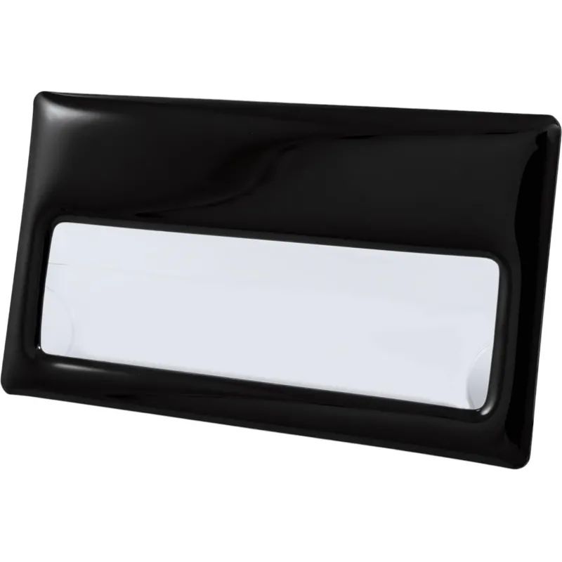 Бейдж с окном для сменной информации,  размер  70x40 мм, черный, на магните