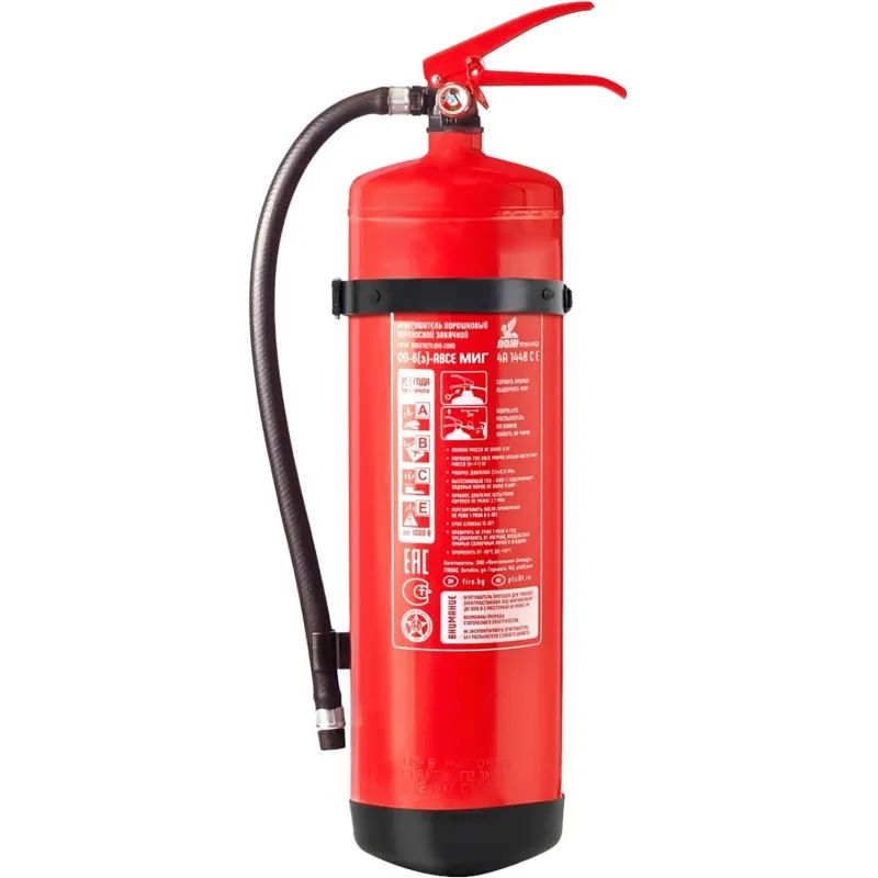 Огнетушитель порошковый ОП-6(з) МИГ АВСЕ в комлекте с кронш КТМ-6 (111-162)