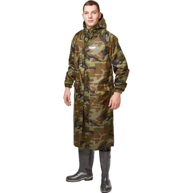 Плащ влагозащитный ПВХ Hunter зл.КМФ 52-54/182-188