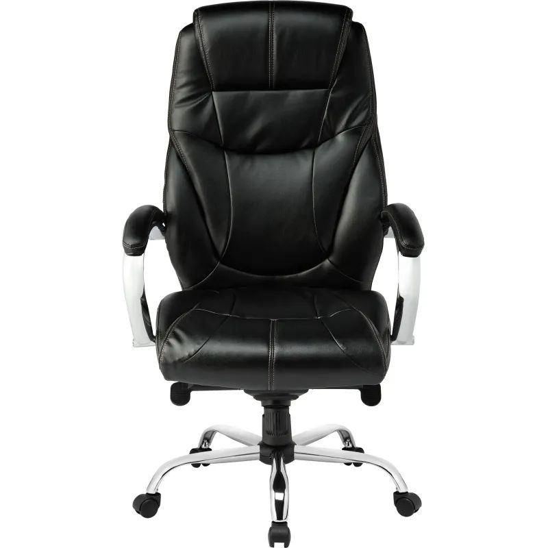 Кресло BN_Dp_Руководителя EChair-535 MPU к/з черный, хром