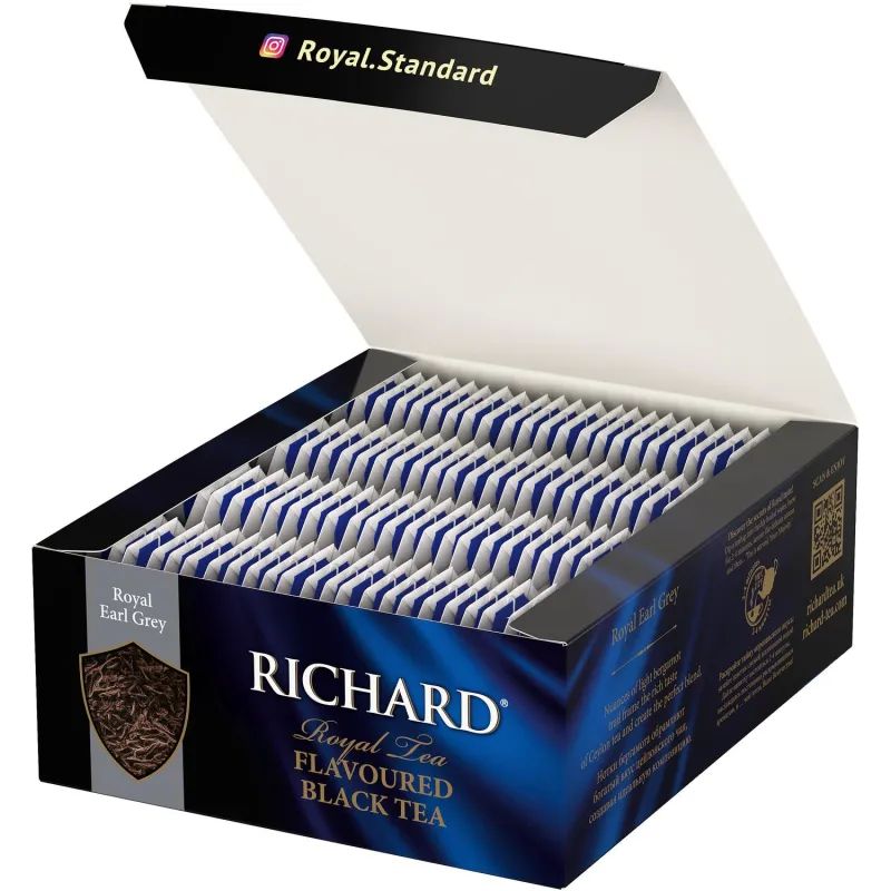 Чай Richard Royal Earl Grey черный, 100 пакетиков 13944