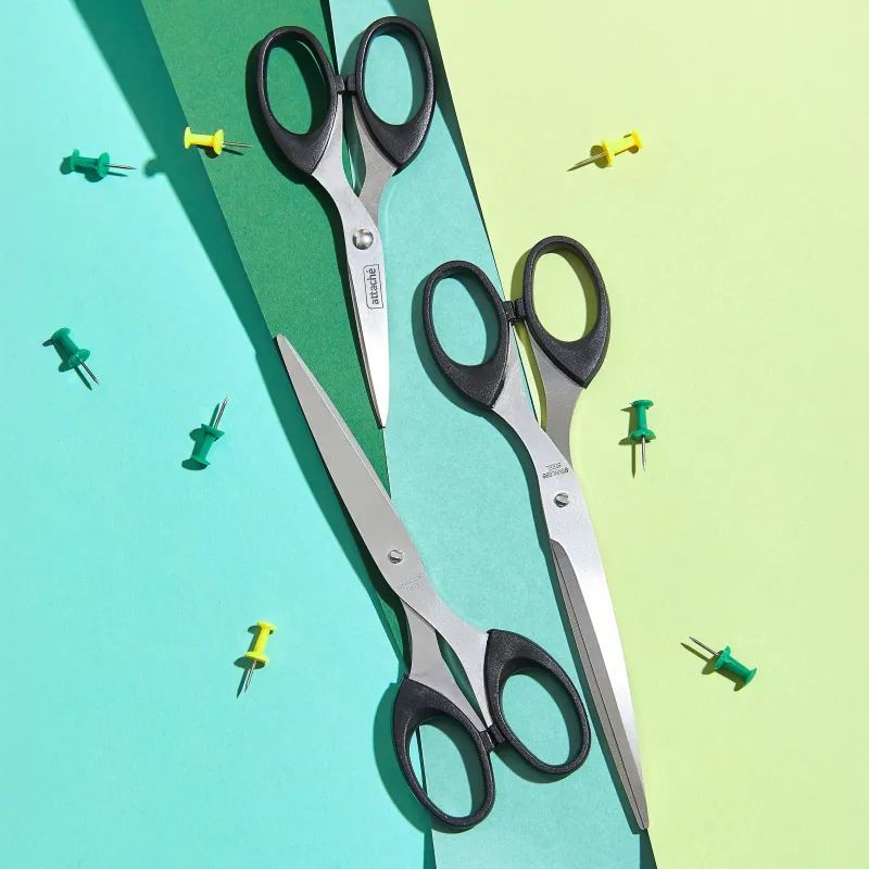 Ножницы 190 мм с пласт.эллиптич. ручками Attache &#039;SA0828-180