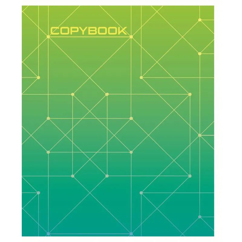 Тетрадь общая А5,48л,кл,скоб,блок-офсет-2 Attache Alpha син/зелен вассорт