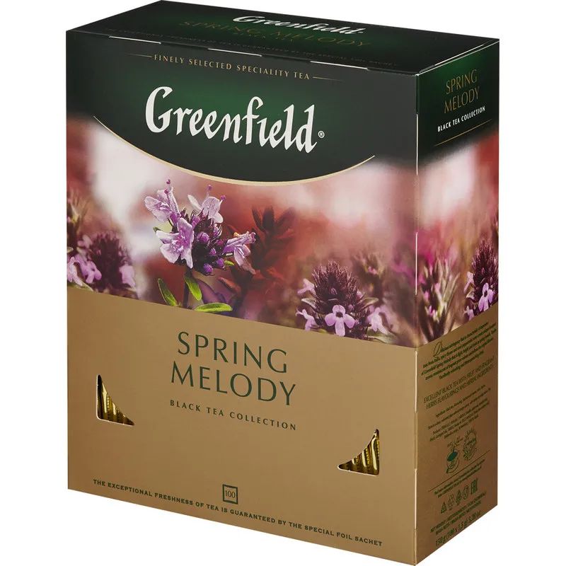 Чай Greenfield Spring Melody черный фольгир.100 пак 1065-09
