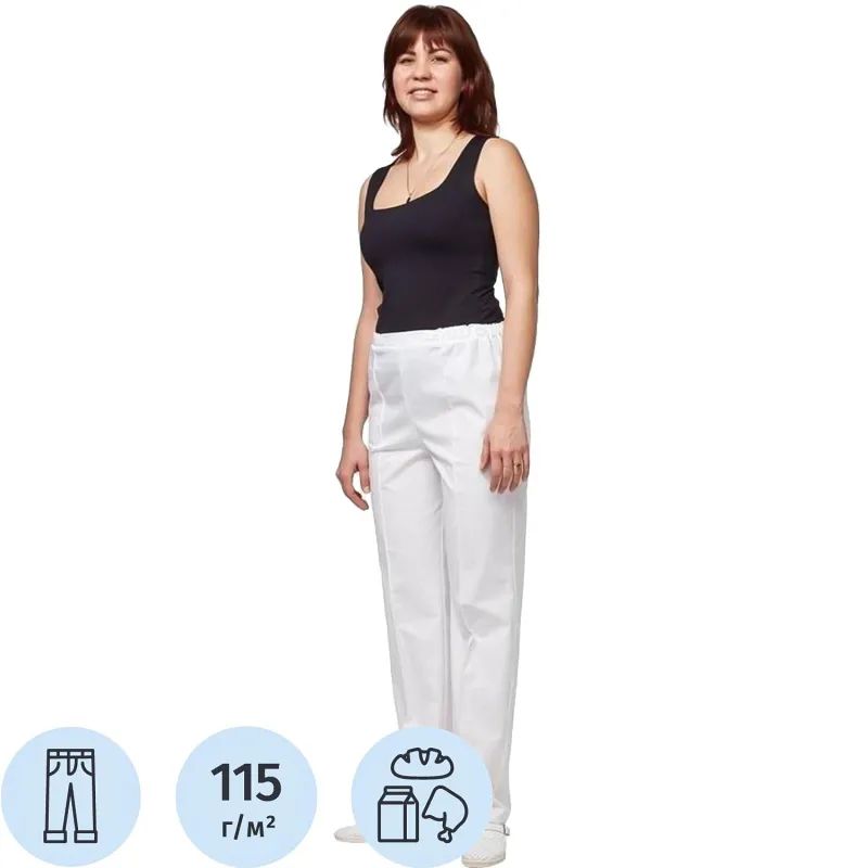 Брюки универсальные у14-БР белые (р.48-50) р.158-164