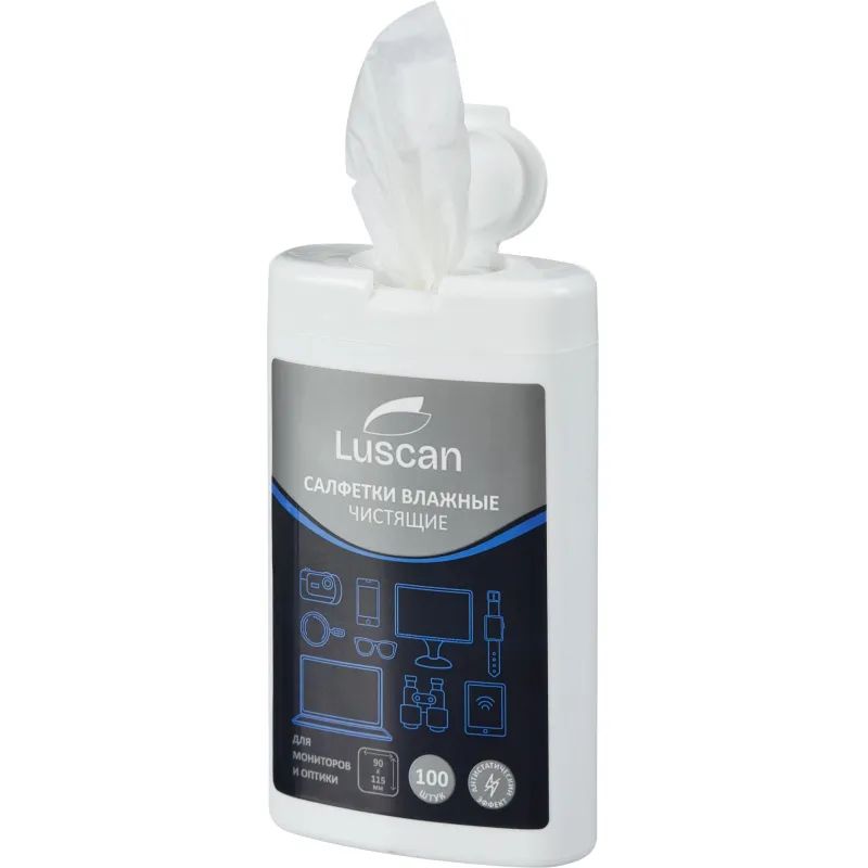 Салфетки д/экранов Luscan, малая туба, 100 шт, 90х115