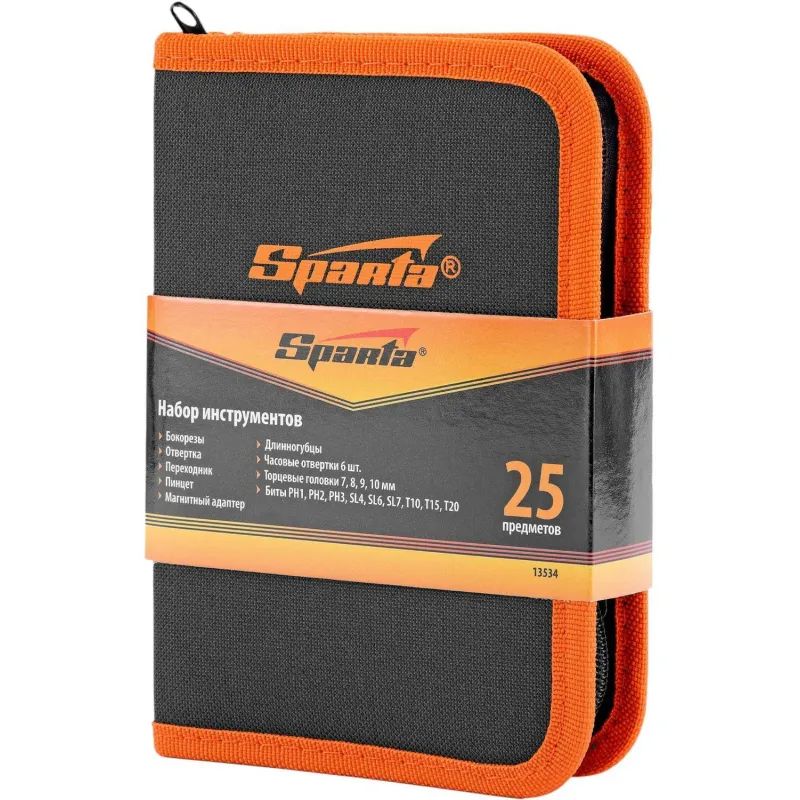 Набор инструмента SPARTA слесарно монтажный, 25 предметов (13534)