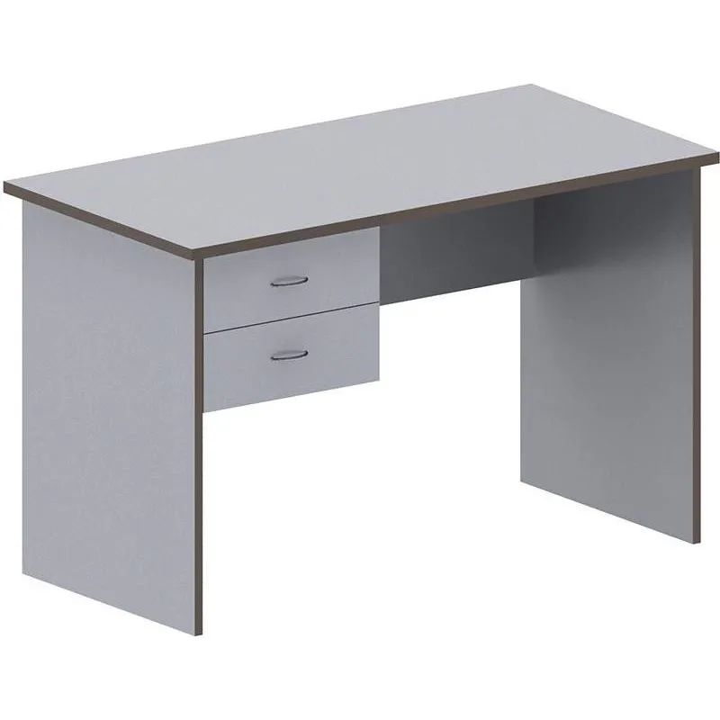 Стол MS_Агат со встроенной тумбой АСС-62 серый