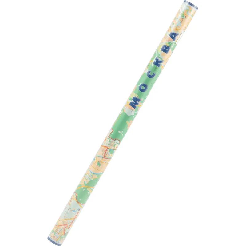 Карта настенная Москва соврем. с каждым домом 1:34тыс., КН123