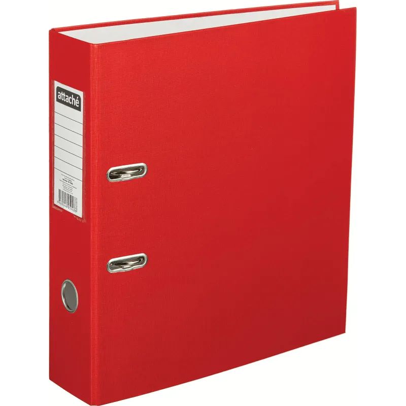 Папка-регистратор с арочн.мех.Attache Экономи 80 мм,красный,ПБП1,карм.кор