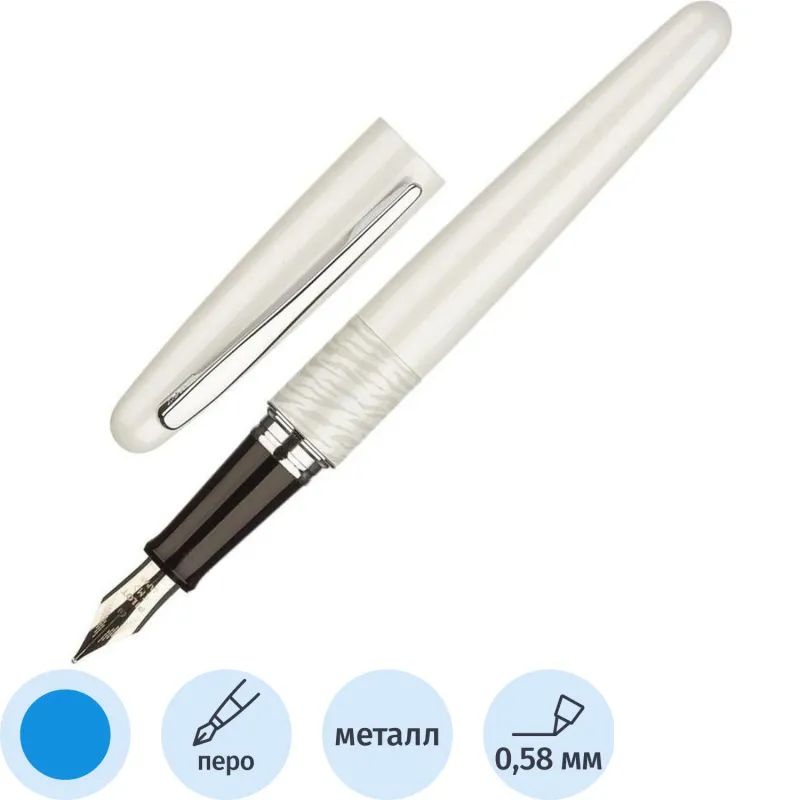 Ручка перьевая PILOT  Белый тигр  серия животные в футляре