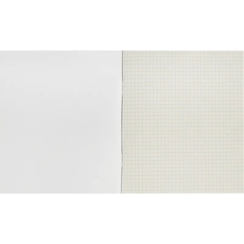 Тетрадь общая А5,96л,клет,скреп,обл.бумвинил,блок офсет-2 Синяя