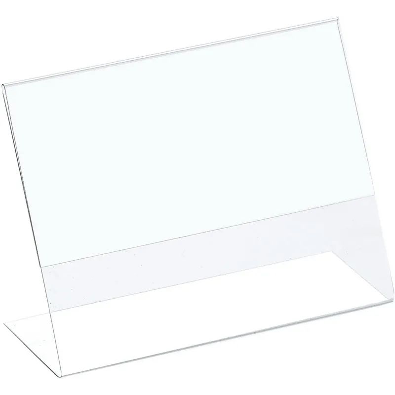 Ценникодержатель настольный д/инф.и L-образный 80x60мм, горизонт.,20шт/уп.