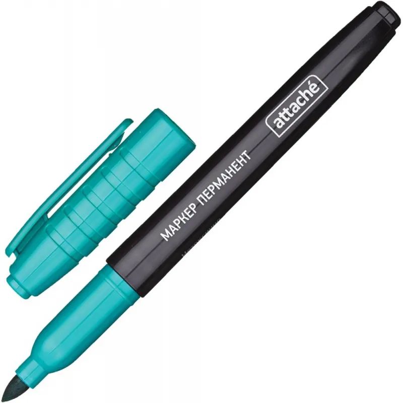 Маркер перманентный ATTACHE зеленый 1,5-3мм.