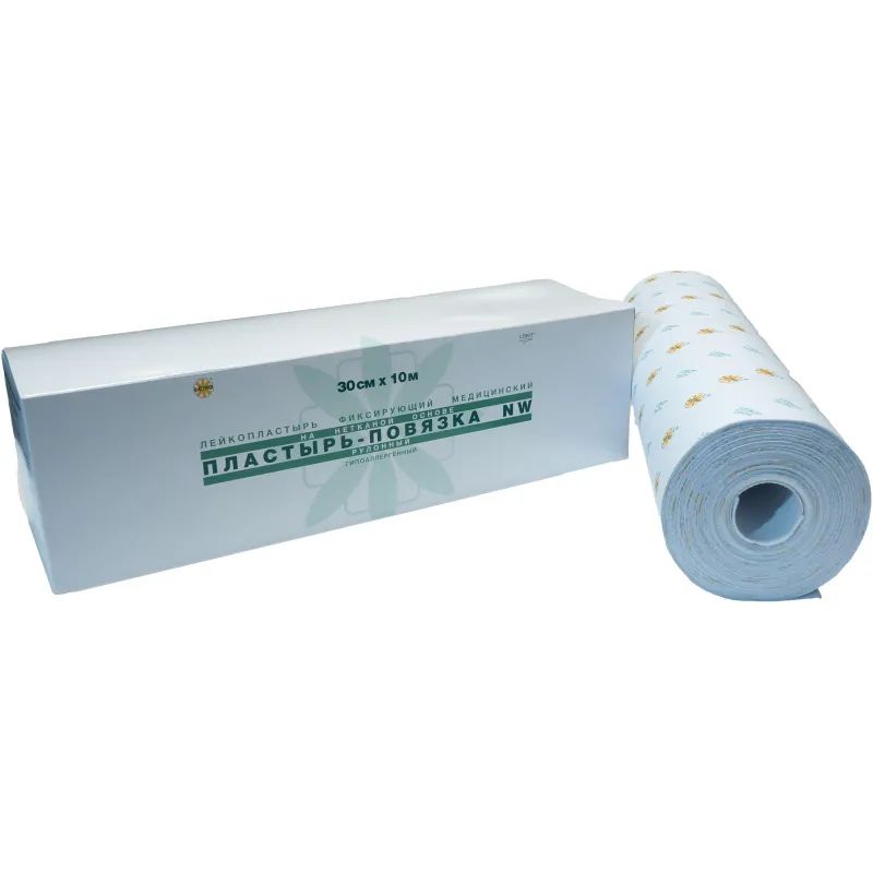 Пластырь-повязка фикс.  Липкий бинт  эласт.30смx10м LEIKO