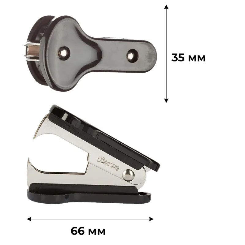 Антистеплер КОМУС 1163 для скоб №10,24/6,26/6, без фикс., черн