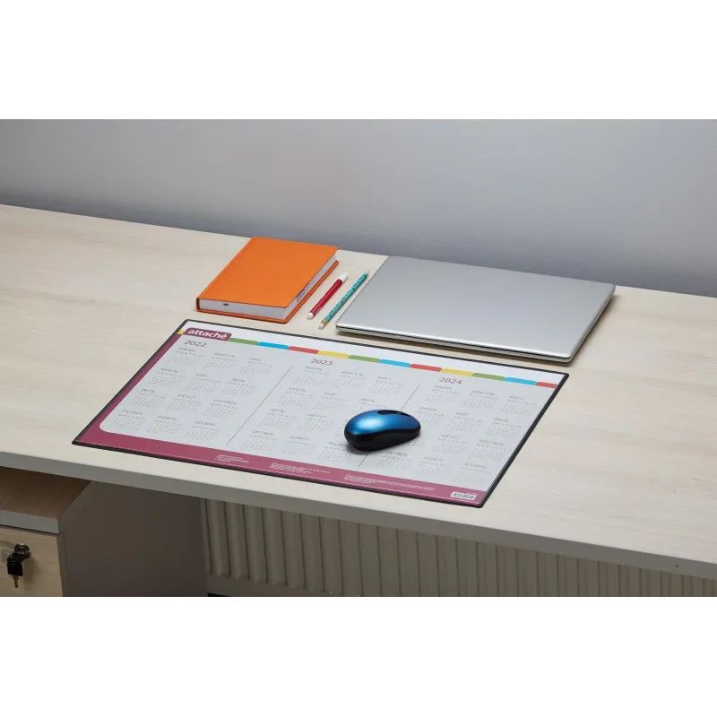 Коврик на стол Attache 59x38см с прозрачным листом календарь на текущий год