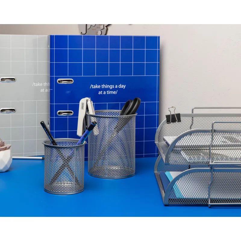 Лоток горизонтальный для бумаг Attache 83x340x268мм металл сетка серебр