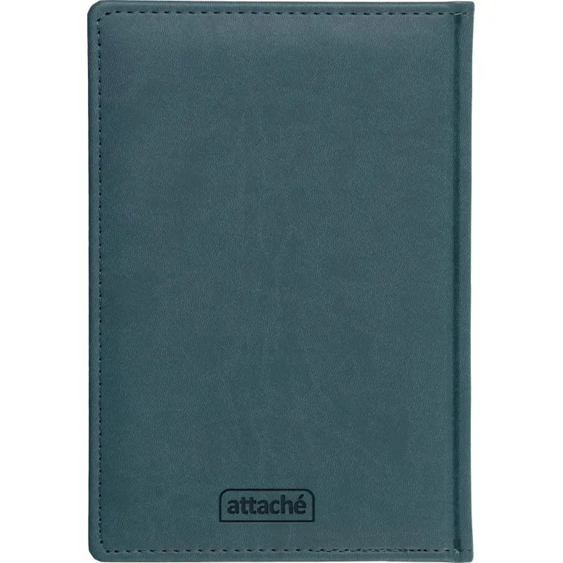 Ежедневник недатированный бирюзовый,А5,143х210мм,176л,ATTACHE Сиам