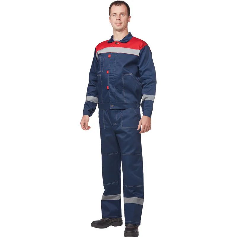 Костюм летний муж. л20-КБР син/красн (р.60-62) 170-176 (Арсенал-СП)