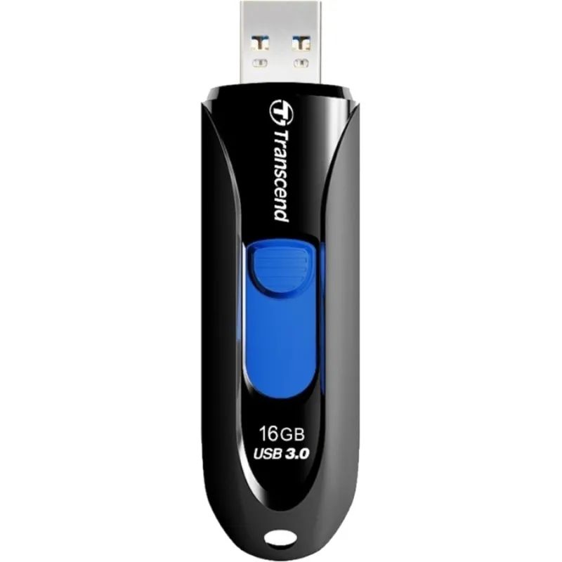 Флеш-память Transcend JetFlash 790, 16Gb, USB 3.1 G1, ч/син, TS16GJF790K