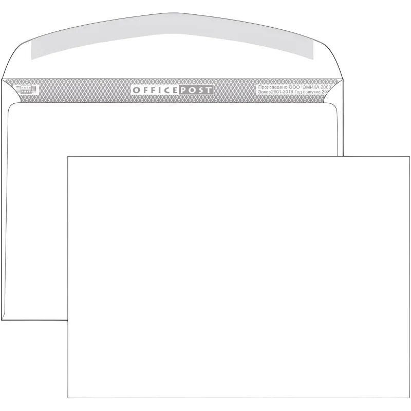 Конверт белый С5 декстрин OfficePost 162х229 100шт/уп/2502