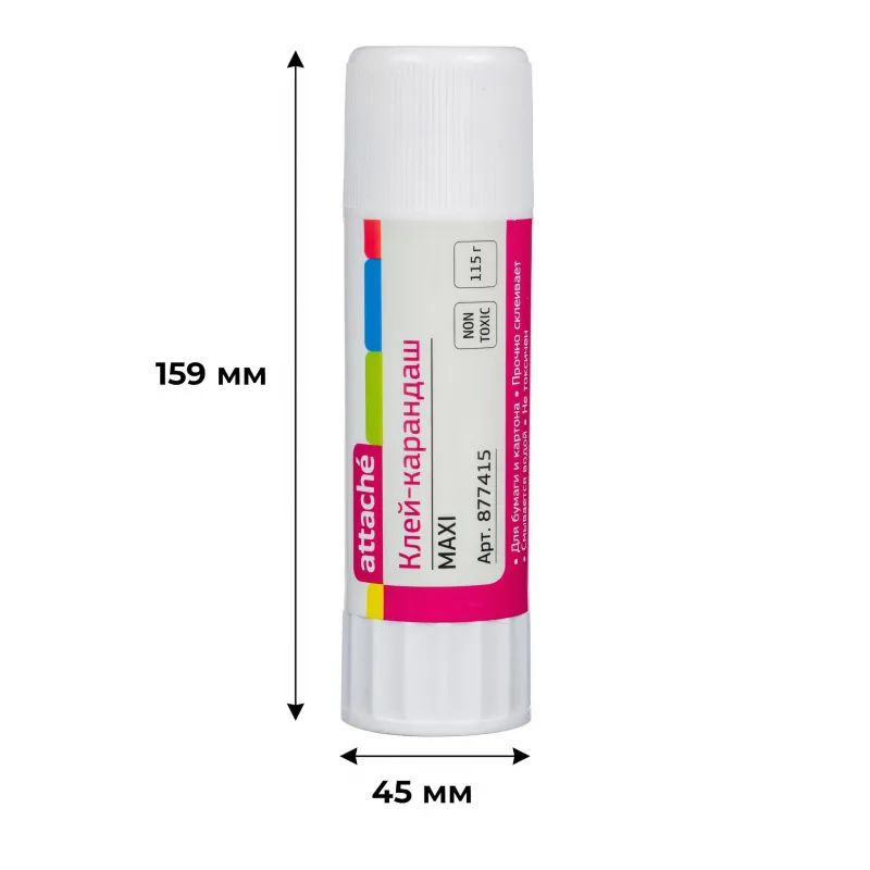 Клей-карандаш 115г Attache maxi