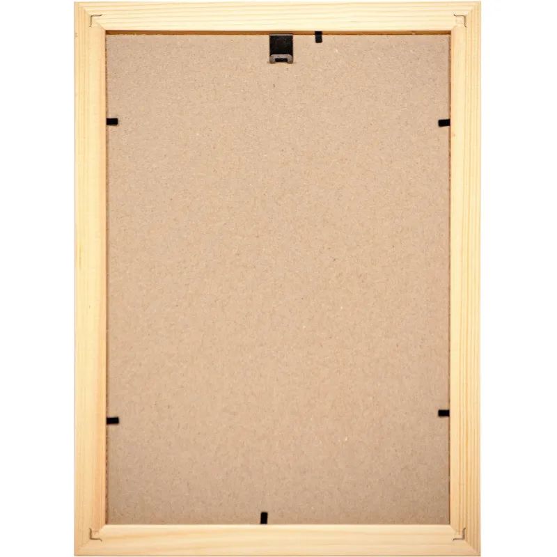 Рамка деревянная А4 желтого цвета 1703