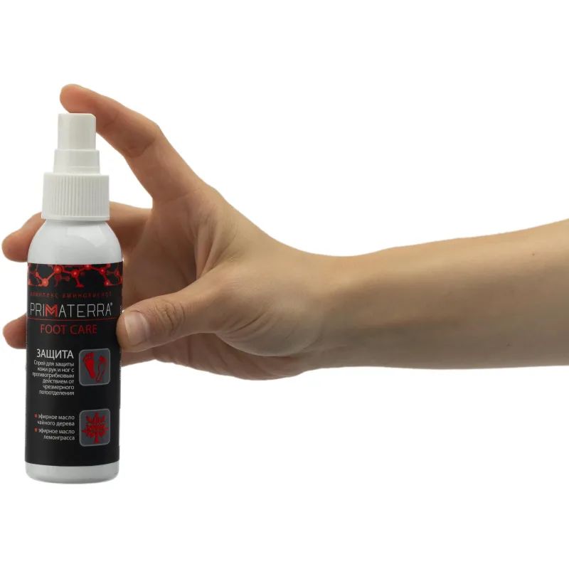 Спрей защит Primaterra FOOT CARE для ног дез/противогрибк 100мл