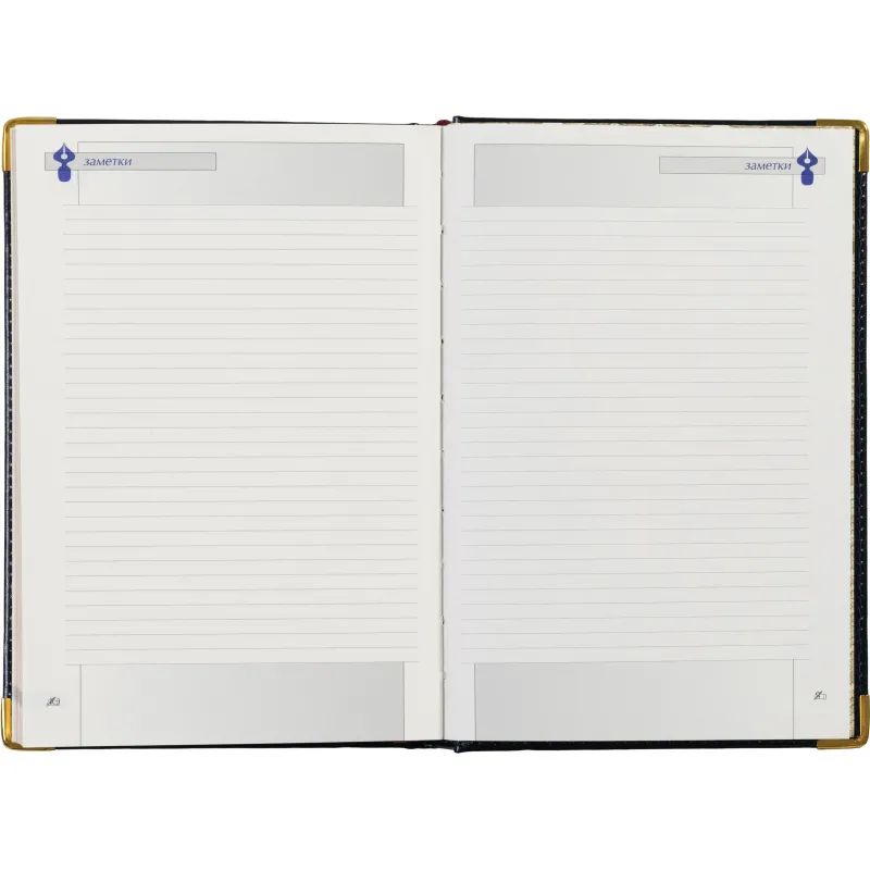 Ежедневник полудатированный кожа,синий,А5,145х216,208л, IMPERIUM 3-023/121