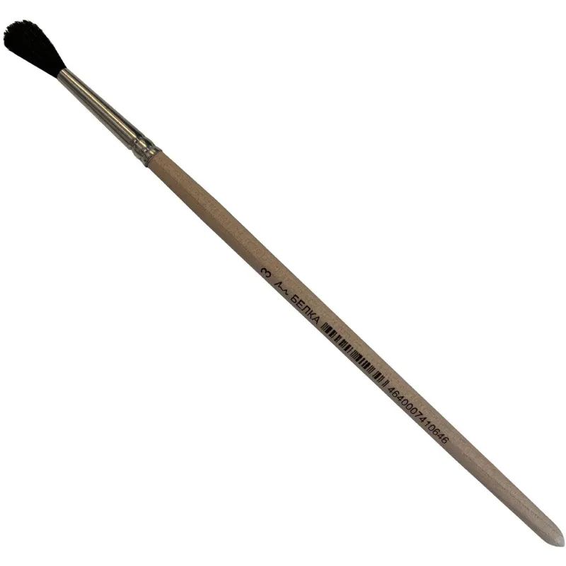 Кисть №1School, белка, круглая, N3