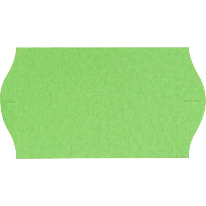 Этикет-лента Эконом 22х12 зел волна 1000шт/рул 10рул/уп