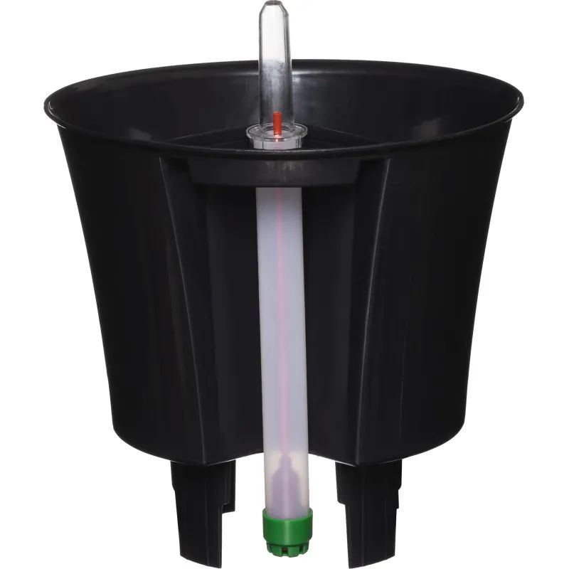 Горшок цветочный с автополивом КОМФОРТ 3,5л оливковый ПИ-25-6ТХ