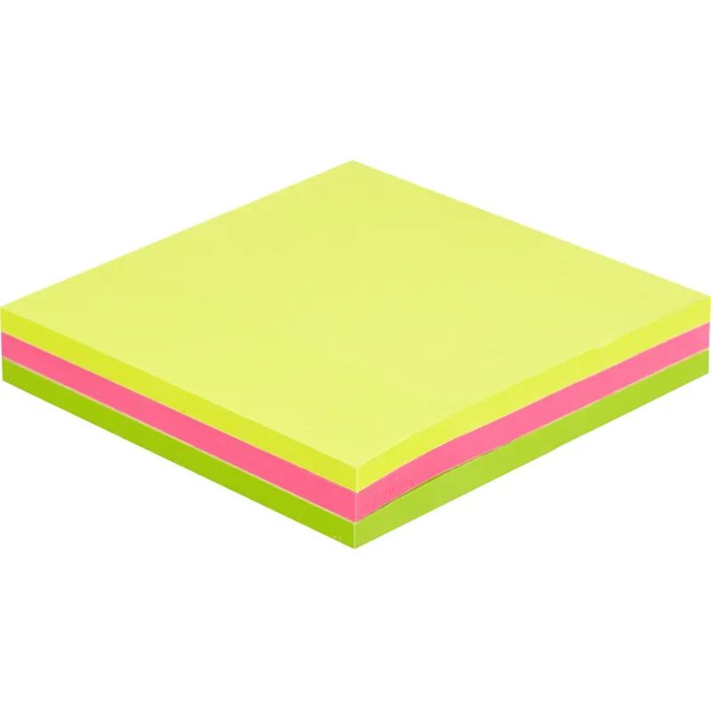 Стикеры Attache Selection с клеев. краем 76х76, неон, 3 цвета 50х3