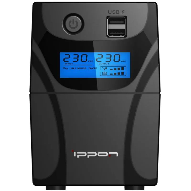 ИБП Ippon Back Power Pro II 500 500VA 300Вт IEC(4) черный(1030299)