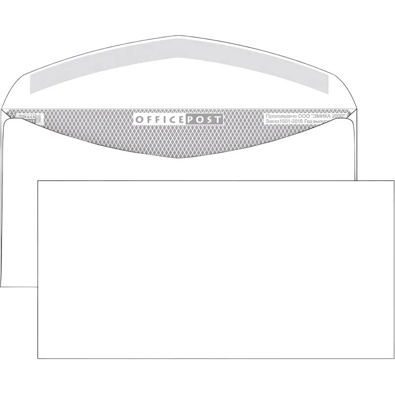 Конверт белый E65 декстр OfficePost 110х220 100шт/уп/1502