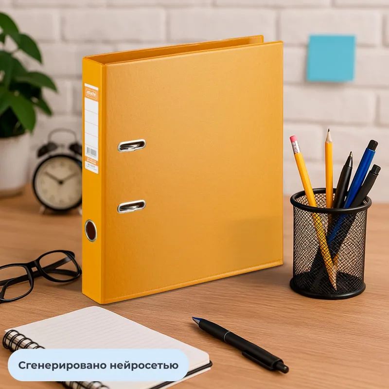 Папка-регистратор Strong Line 50мм, оранжевый,ПБП2,карм.кор