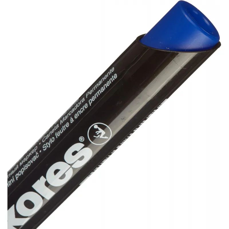 Маркер перманентный KORES синий 3-5 мм скошенный наконечник &#039;20953