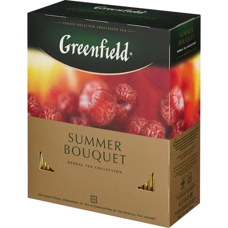 Чай Greenfield Summer Bouquet фруктов.фольгир. 100 пак/уп 0878-09 Т