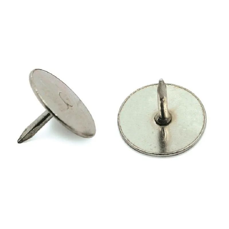 Кнопки канцелярские ICO стальные, 11 мм, стальные, 100 шт. карт.уп