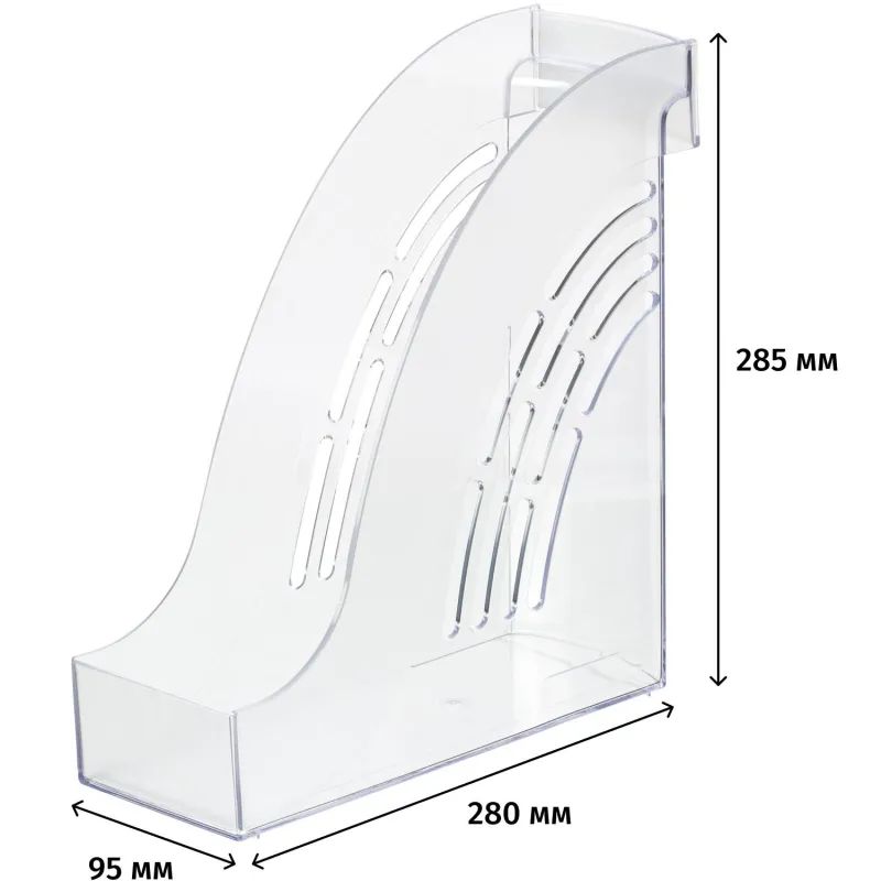 Лоток вертикальный ATTACHE 95мм прозрачный 2