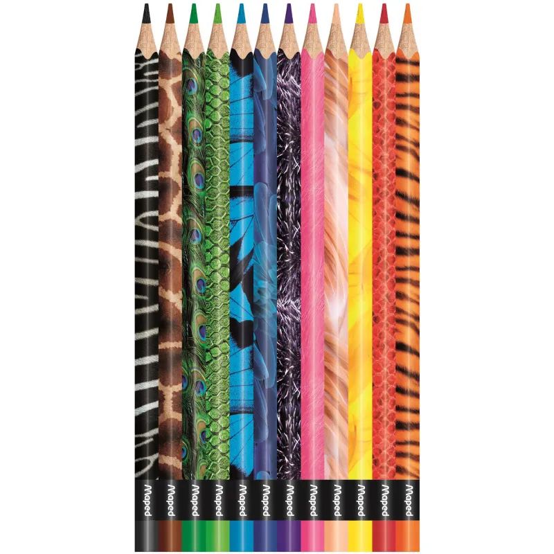 Карандаши цветные Maped COLOR&#039;PEPS ANIMALS трехгранн,дерево,12цв/наб,832212