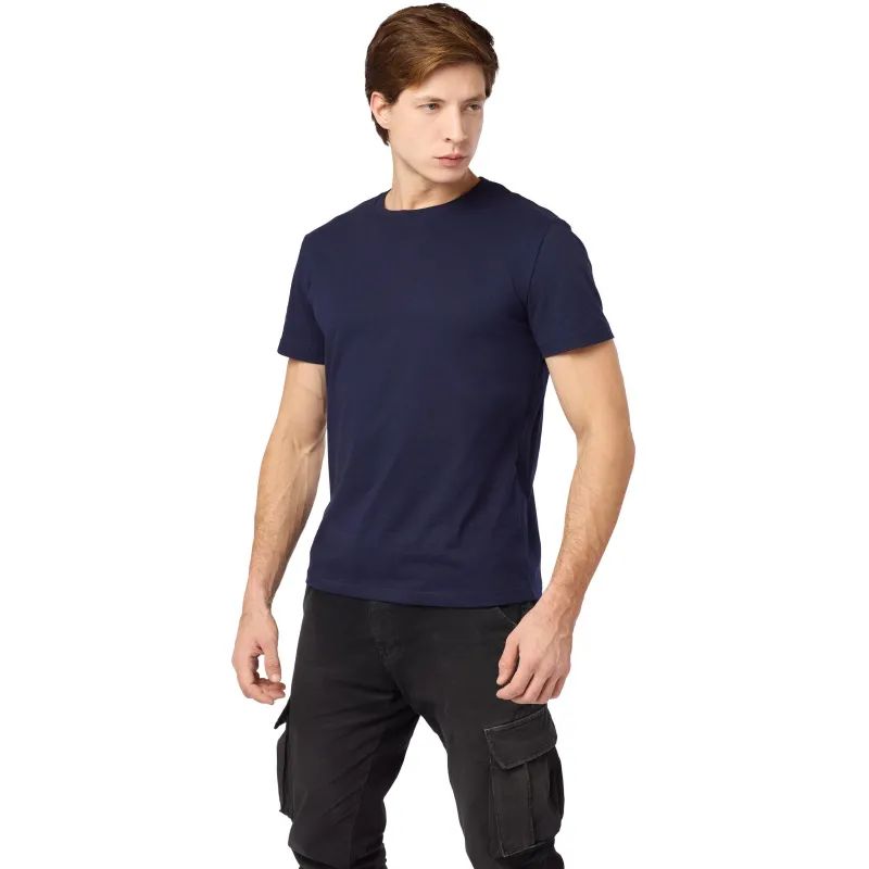 Футболка (160 г.) с кор.рукавом т.-син.(M)